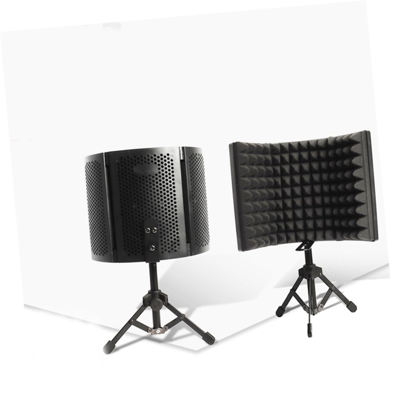 UPKOCH 1set Microfono Con Parabrezza Isolante e Supporto Da Tavolo Completo Per Registrazione Professionale e Canto Ambienti Vari Riduzione Rumore Multistrato Design Robusto Per