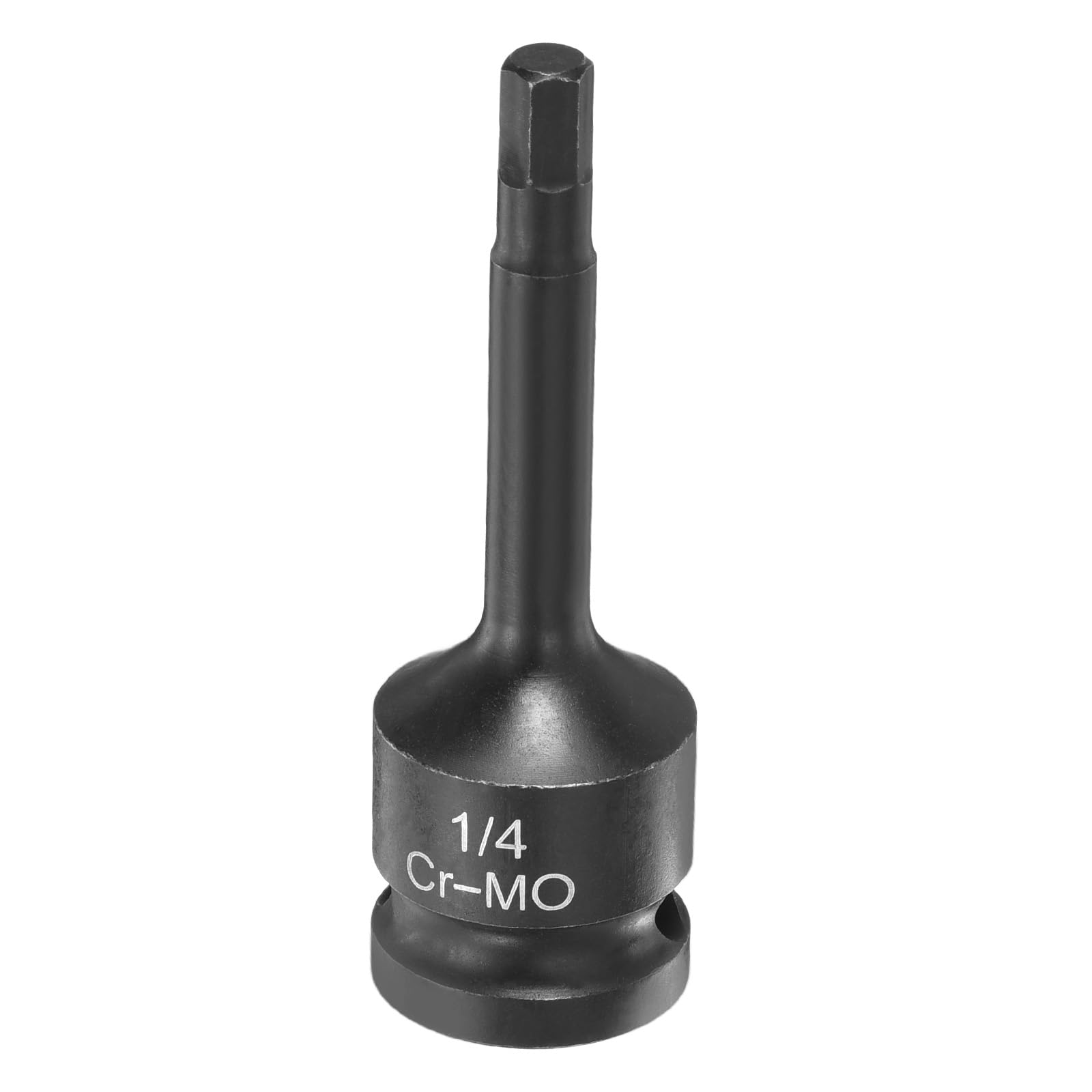 sourcing map Impact Hex Bit Socket 1/2" Drive 1/4" Hex Bits 3" (78mm) Long Cr-Mo SAE Impact Wrench Socket Adapter Tool for Automotive Repair Industrial Construction and Home DIY