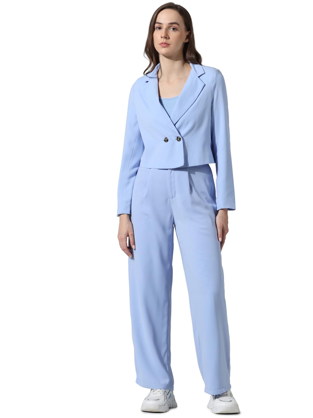 only Women's Wrap Coat Regular Double-Breasted Blazer-picture-19