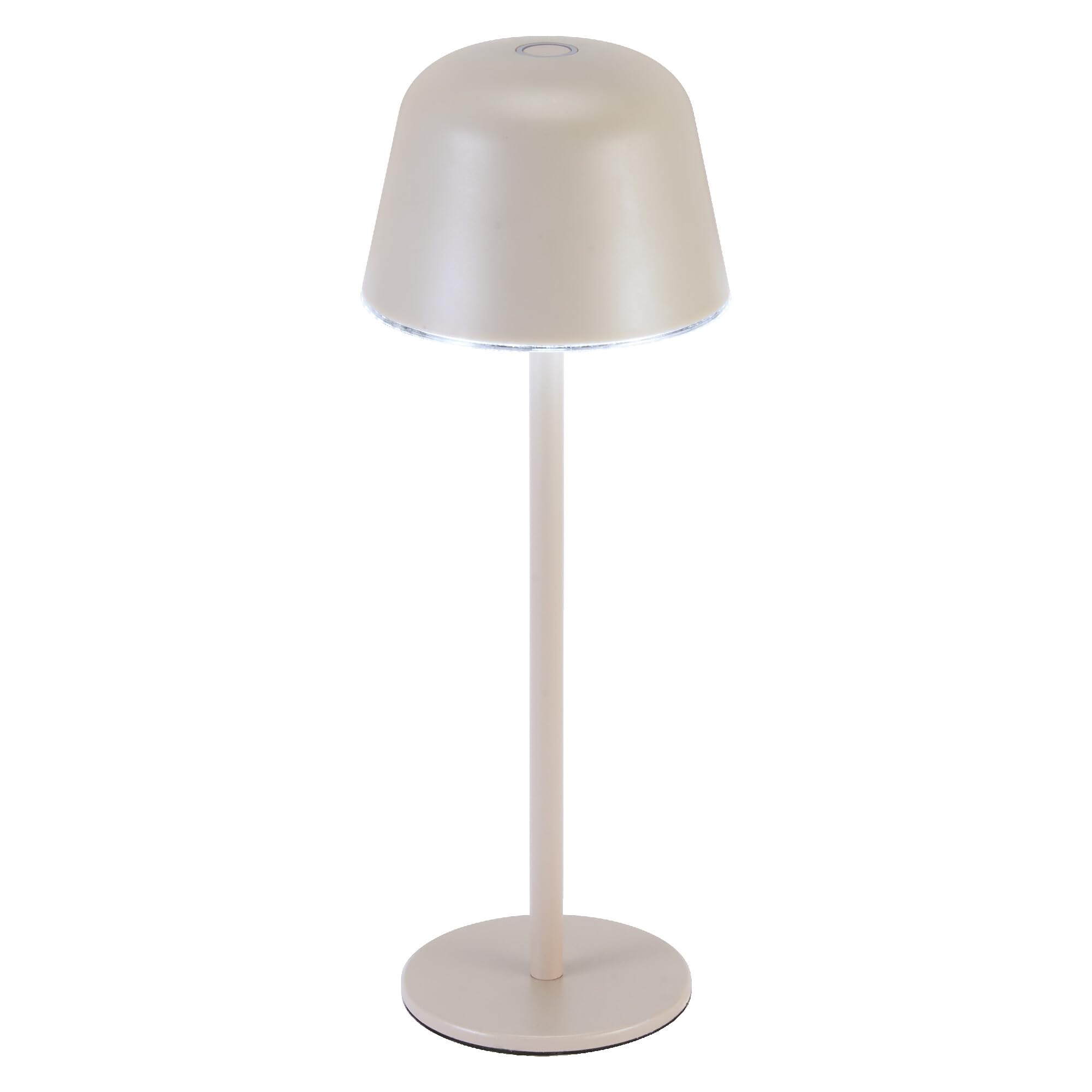 LEDVANCE Iluminación exterior ENDURA STYLE TABLE, 2,5W, 200lm, beige, lámpara de mesa, batería recargable, tipo de protección IP54, regulación progresiva, función de memoria de luminosidad