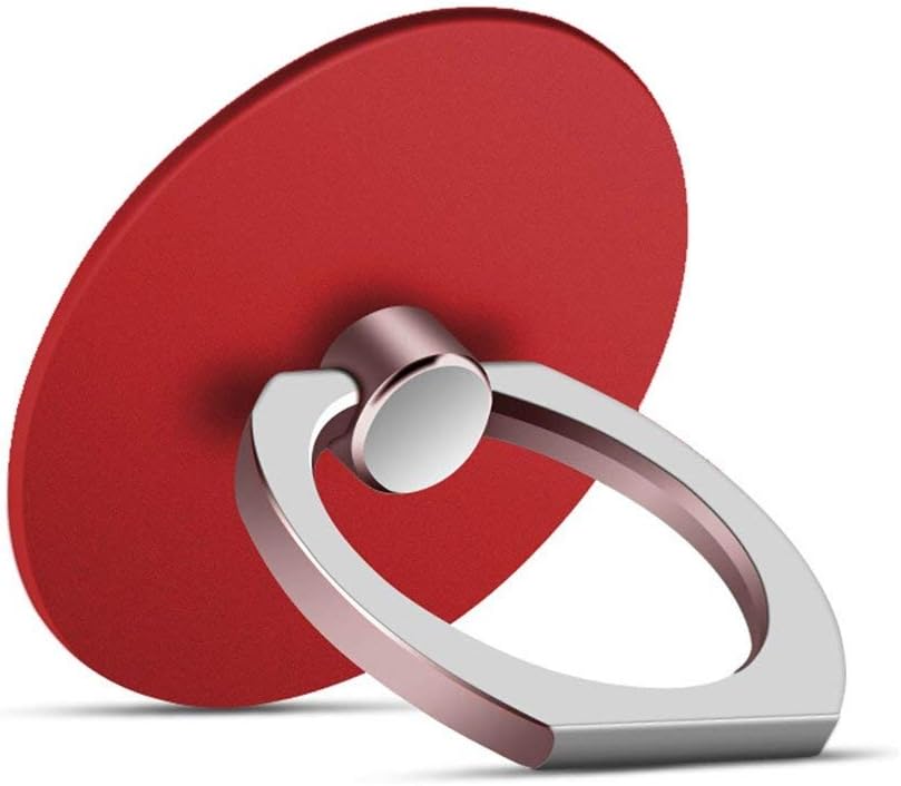 MuStone Phone Stand, Round-Shaped Cell Phone Ring Support Holder, 360 Degrees Rotating Metal Stand Support for iPhone series, Samsung Galaxy series, Samsung Note series, Huawei series (Silver)