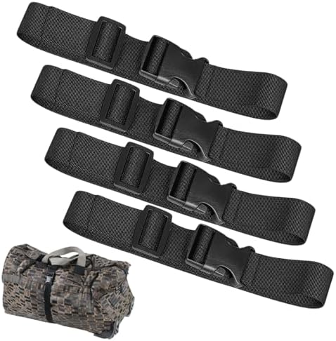 4 Pieces Adjustable Chest Belt for Backpack, Chest Belt with Click Buckles, Universal Tape Backpack Accessory, Great for Hiking, Travel, Climbing, Camping, Heavy Duty (2.5
