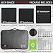 Shadeidea Sun Shade Top for Jeep Wrangler Sunshade JL Unlimited 4 Door, Front and Rear 2 piece - Mesh Screen Sunshade JLU, 2018-2023 Top Soft Roof UV Blocker with Grab Bag - 10 Year Warranty (Black)