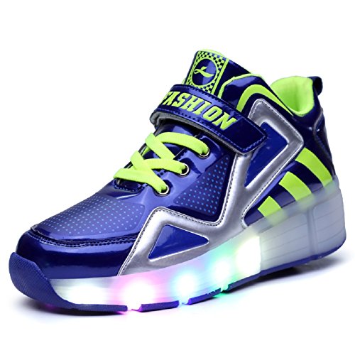 Led Luces Zapatos con Ruedas para Pequeños Niños y Niña Automática Calzado de Skateboarding Deportes de Exterior Patines en Línea Brillante Mutilsport Aire Libre y Deporte Gimnasia Running Zapatillas