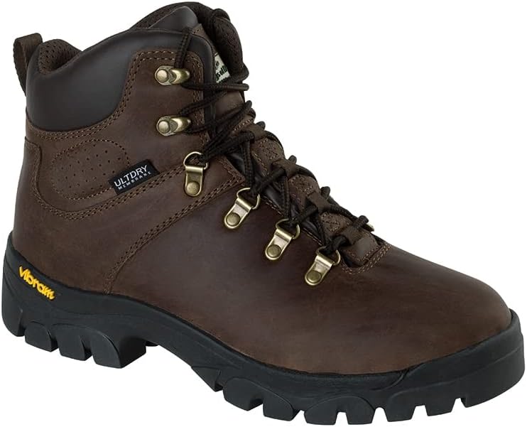 Hoggs of FifeMunro Classic W/P Hiking Boot Crazy Horse Brown - Full grain leather upper with bellows tongue, ULTDRY™ waterproof/breathable membrane