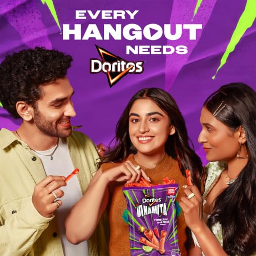 Image of Doritos Dinamita Fiery Lime and Chilli Tortilla Nacho Chips, 56g /65.2
