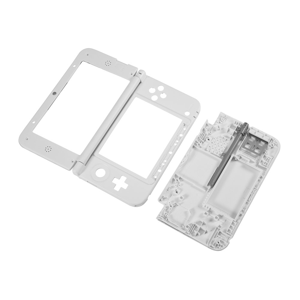 Funda de plástico, fácil de instalar, profesional, resistente, compacta para 3DS XL (blanco) Videojuegos y periféricos