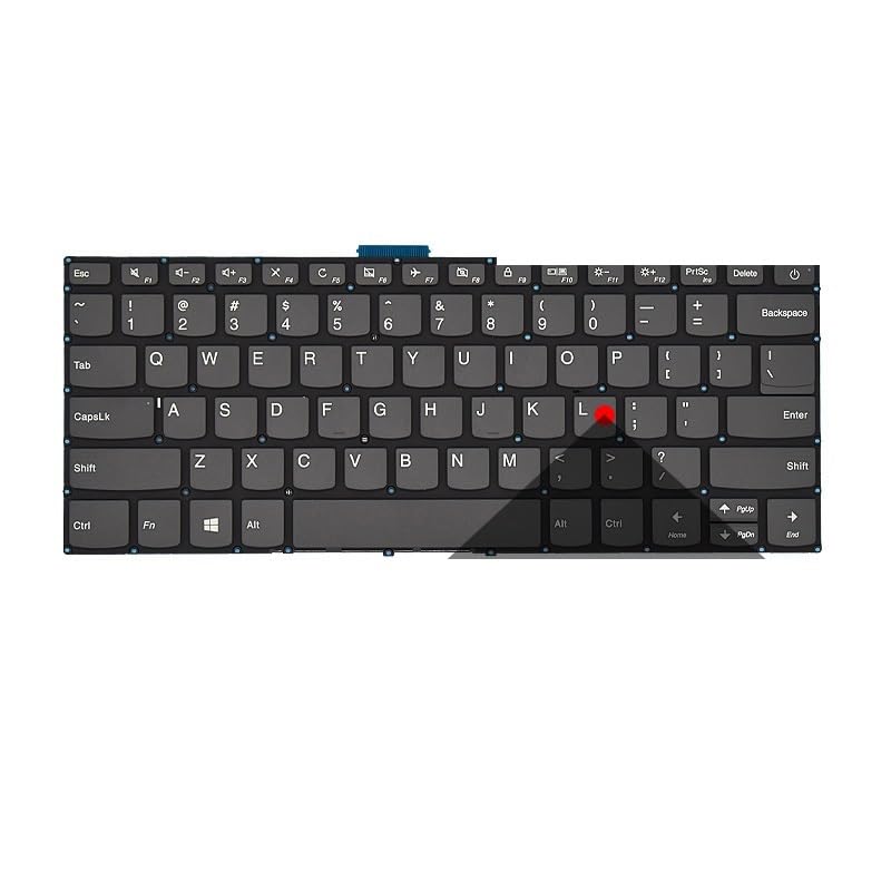 Clavier rétroéclairé pour Lenovo Ideapad 3-14IML05 avec nappe de connexion US Power intégrée