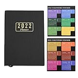 Junterone Planificador 2022 Planificador AcadéMico Semanal y Mensual, Planificador Diario con Pegatinas de Calendario, Planificador de Calendario de GestióN del Tiempo A