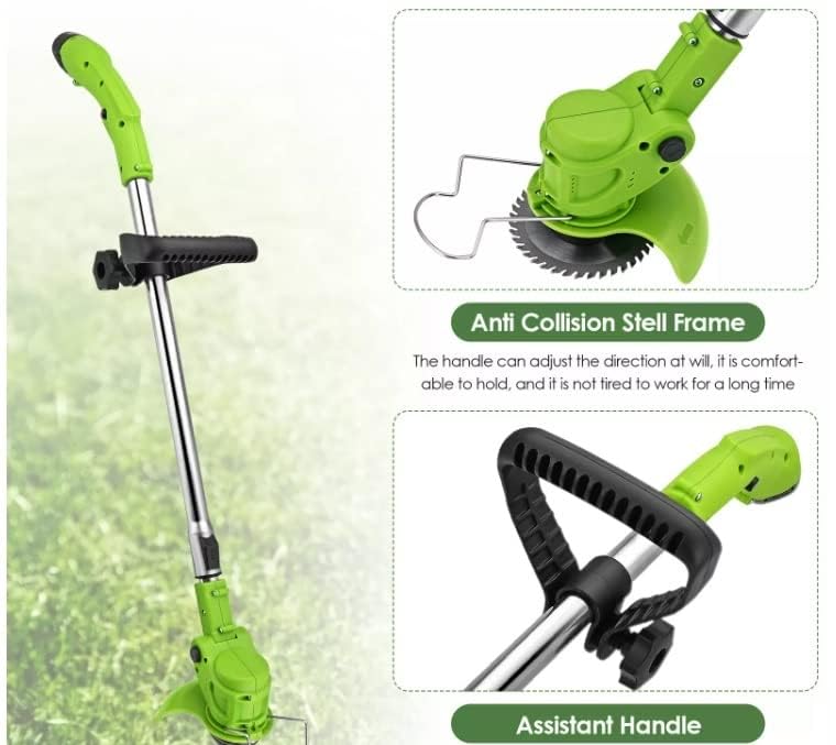 Image of QAWACHH 21v Cordless Grass Trimmer Machine-Fast Rotation Motor with Multi Blades (One Battery)
