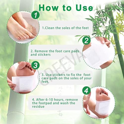 Image of GREEVA Premium Detox Foot Patches 10,Cleansing Toxin Remover Foot Pads,Pain Relief,Stress Relief Sleep Patch For Detoxification,For Men&Women(Pack Of 1=10 Patch)