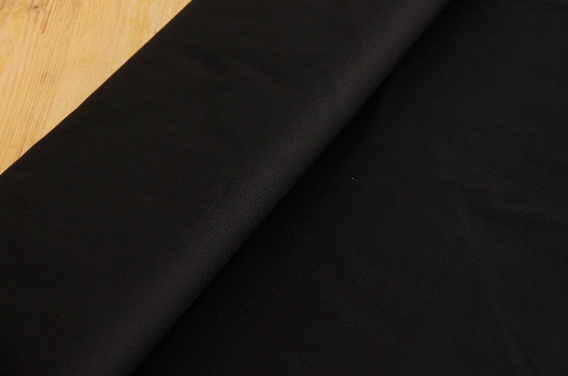 Tissu coton au mètre en - Tissus à coudre au mètre Tissu de décoration léger pour enfants Tissu à la mode au metre pour Couture Noir ou Blanc (NOIR, 5 mètres de 240 cm de Largeur)