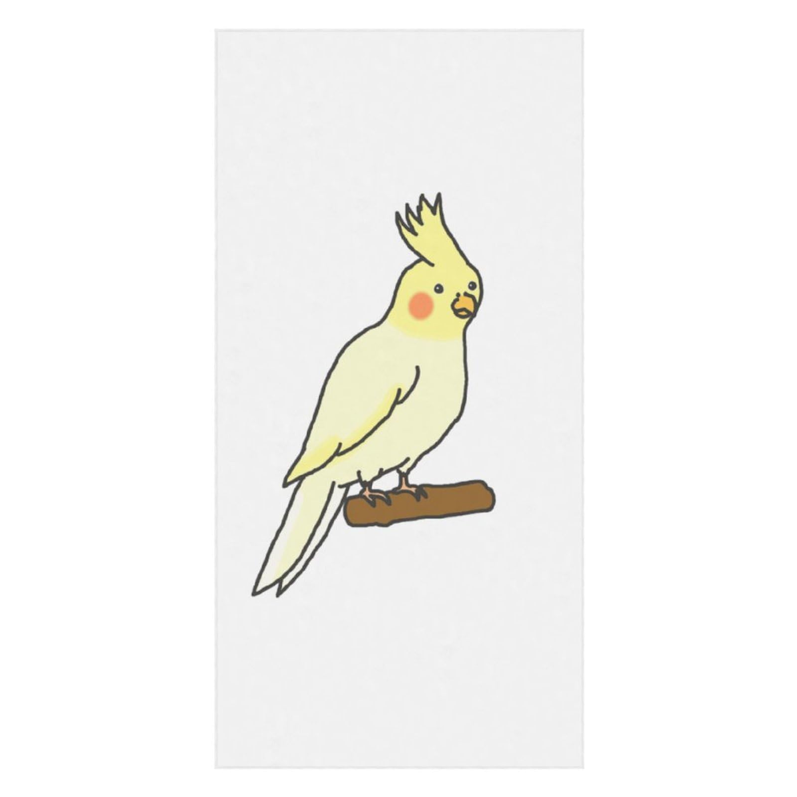 LWORZIIB Beach Towel, Cute Cockatiel Bath Towel, Pool Towel Great for Gym Swimming 80 X 160cm