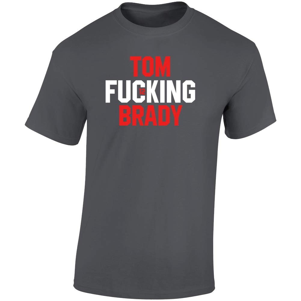 SmokinhotteezTom Fucking Brady Number 12 Quarterback Goat Football Tampa Bay T Shirt