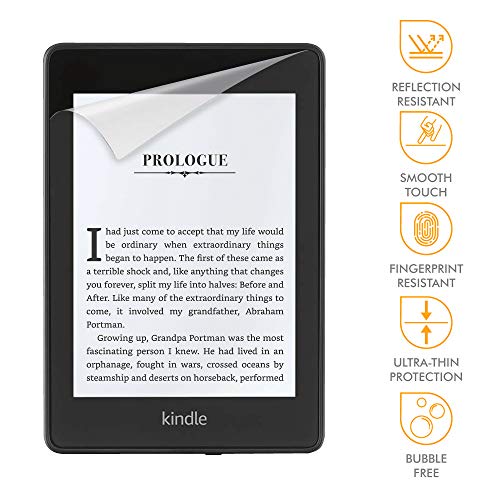 [2-Pack] Beam Crystal Shield Screen Protector For Amazon Kindle Paperwhite 2018 [Case Friendly], (Replacement Guarantee) (Anti-Glare) #TOP1