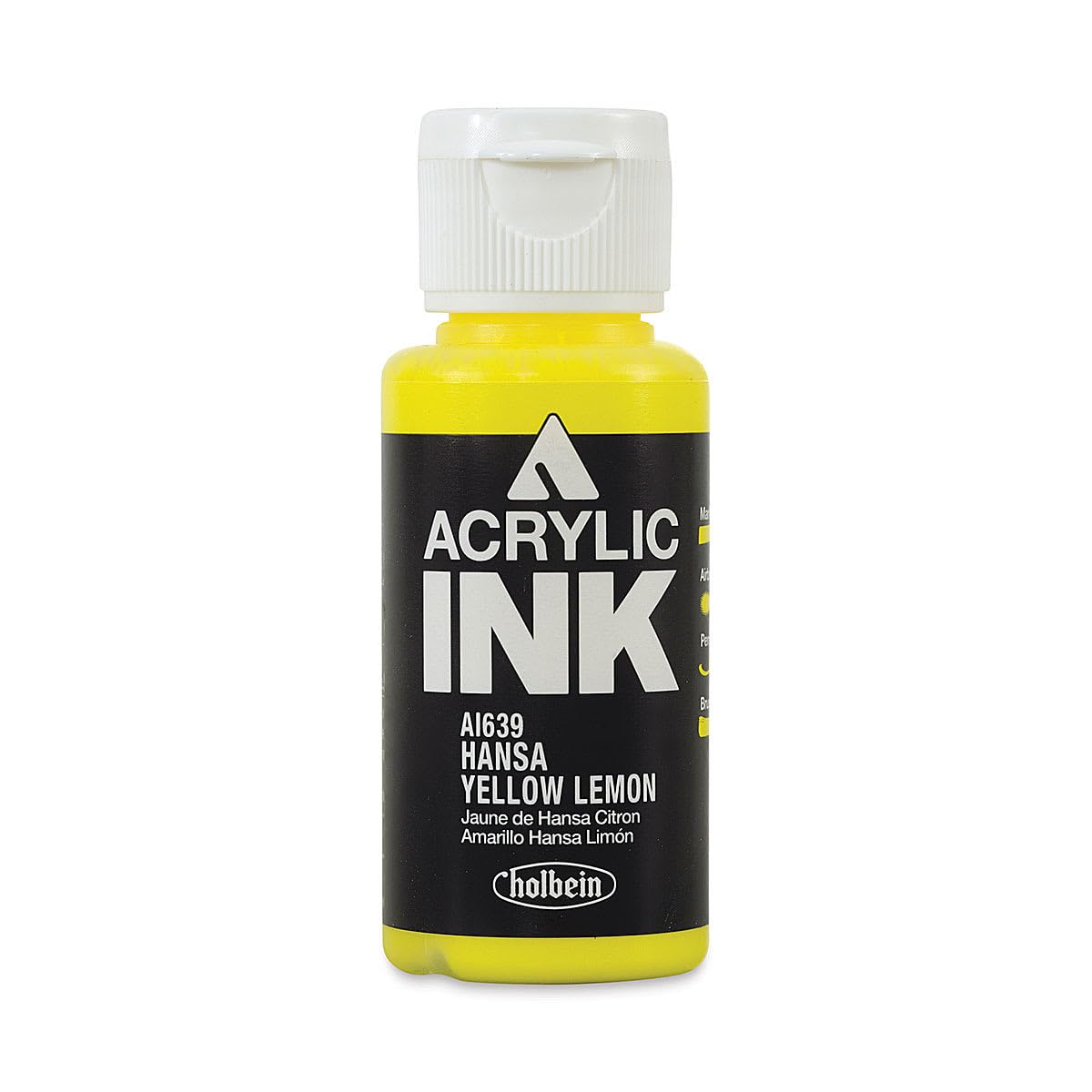 Encre acrylique Holbein Hansa Yellow Lemon 30 ml dessin et peinture