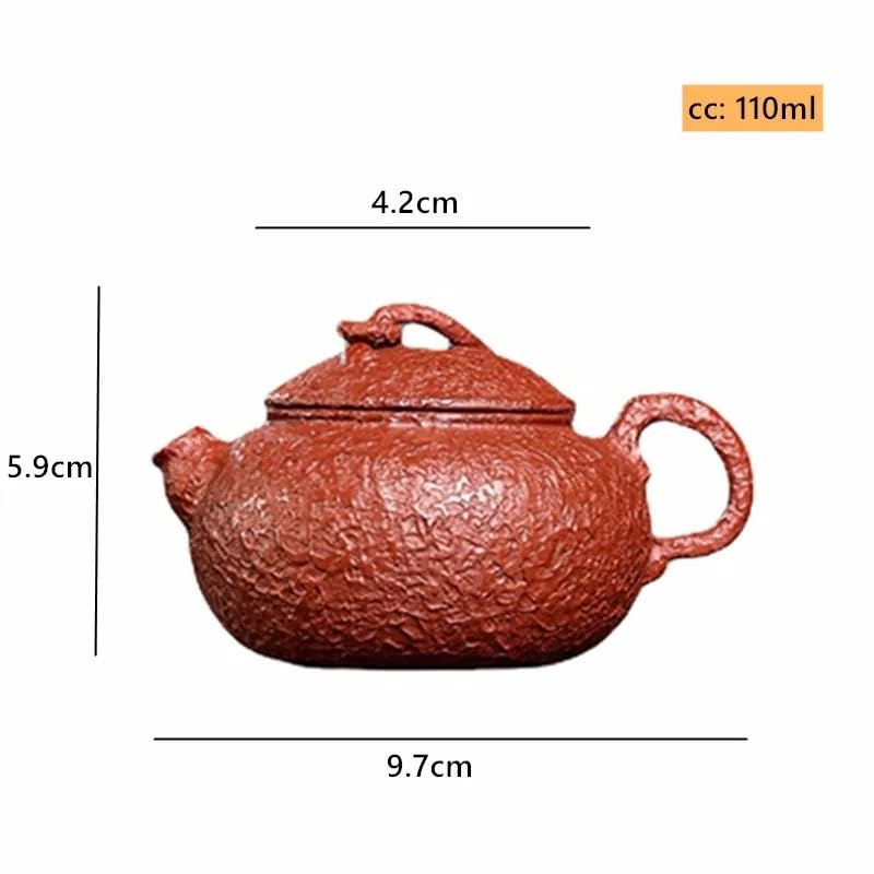 Teiera, Set da tè da Viaggio, teiera in Ceramica, teiera Cinese, teiera Viola, teiera Antica con Filtro a Sfera, Forniture per la Cerimonia del tè Cinese, teiera da 110 ml