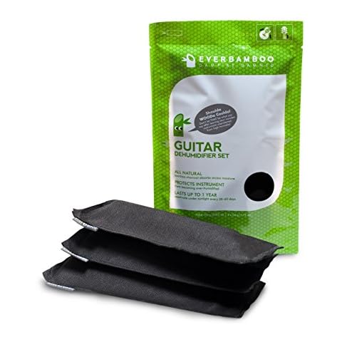 Ever Bamboo Guitar Dehumidifier Bag Set w/Bamboo Charcoal (3-50 g) Cover
