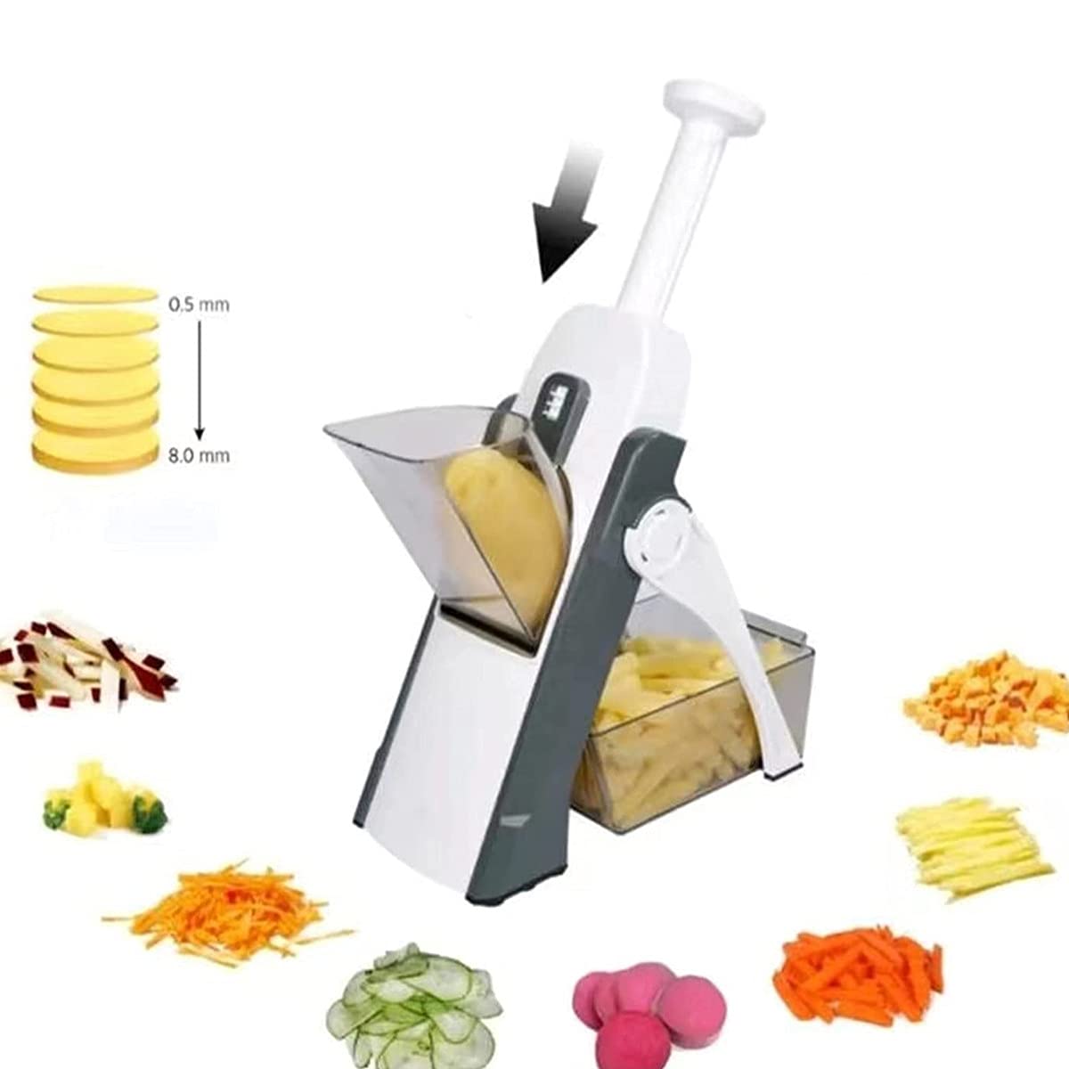 Amazon | 野菜カッター 調整式野菜スライスマシン 多機能