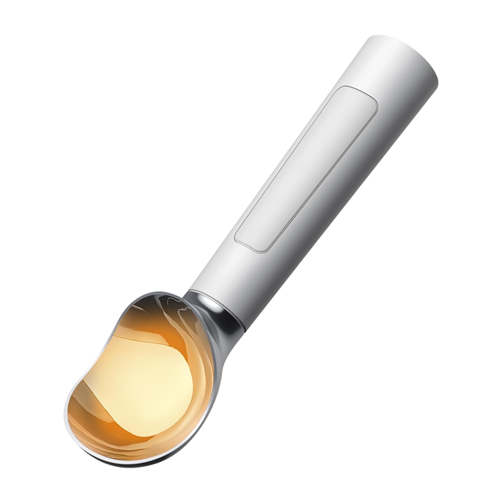 Cuillère à glace à induction, chauffage pour desserts, utilisation simple et pratique, cuillère à glace en alliage, cuillère électrique, blanc