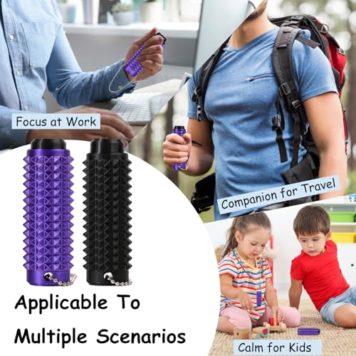 Image of Little Ouchies Pain Fidget, Portable Stim Tools for Adults, 3D Printed Fidget Toys for Anxiety and Stress Relief (Rainbow-A)