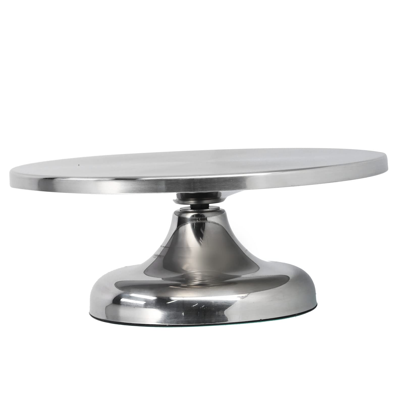 Plato Giratorio para Tartas de Aleación de Aluminio, Soporte Giratorio Antideslizante de 30cm para Decoración de Tartas de Cumpleaños y Eventos