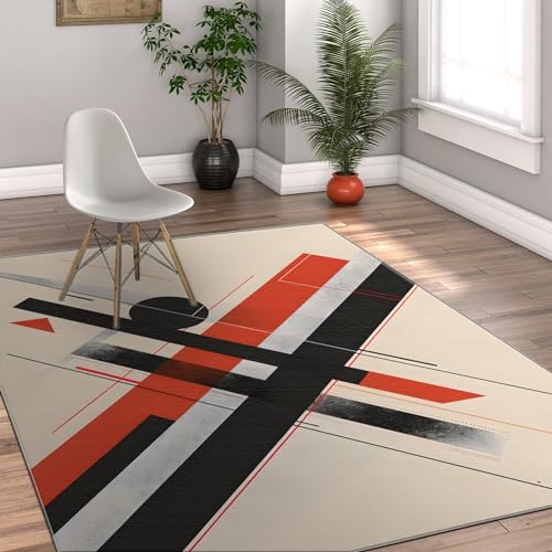 Tapis lavable géométrique antidérapant et rectangulaire 80x150 - 4
