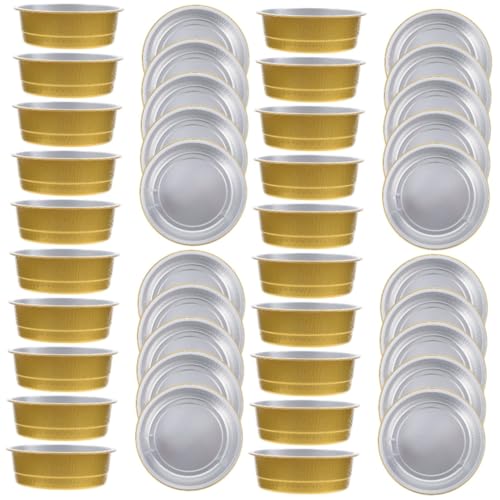PRETYZOOM 40pezzi Pani Alluminio Per Barbecue e Cottura Per Picnic Feste e Campeggio Contenitori Usa e Getta Per Cucina e Grigliate