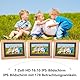 Golony7-Zoll-DigitalerFotorahmen,4Windows-Diashow,1280x800IPS-Bildschirm,Fernbedienung,Foto-/Musik-/Videowiedergabe über USB/SD-Karte, Kalenderanzeige,Mahagoni, Non-WiFi