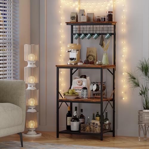 Furologee Kitchen Bakers Rack With Hutch thumb #7