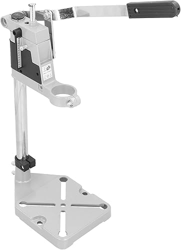 Soporte para taladro de mano soporte ajustable de aleación de aluminio base de perforación abrazadera de banco con llave para perforación pinza para