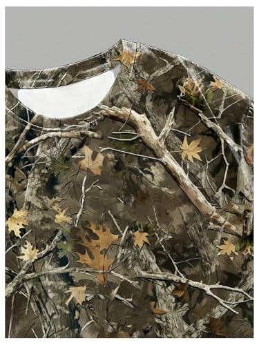 GORGLITTER Men's Camo T Shirt Y2K Jersey Oversized Crewneck Short Sleeve Summer Vacation Tee Tops3