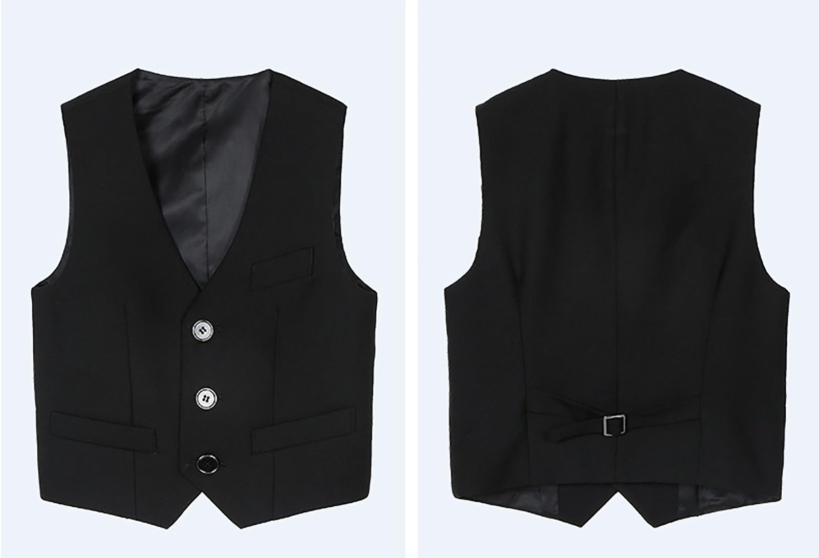 2026 - Chaleco de traje formal con 4 botones para niños Camisas largas Niños Niños