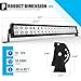 LED Light Bar YITAMOTOR 4 Pack 24 inches 120W Spot Flood Combo LED Work Light Fog Driving Light Off Road Light Bar Compatible for Pickup, Jeep, SKU, ATV, 4x4, Tractor, Truck, Boat, Car