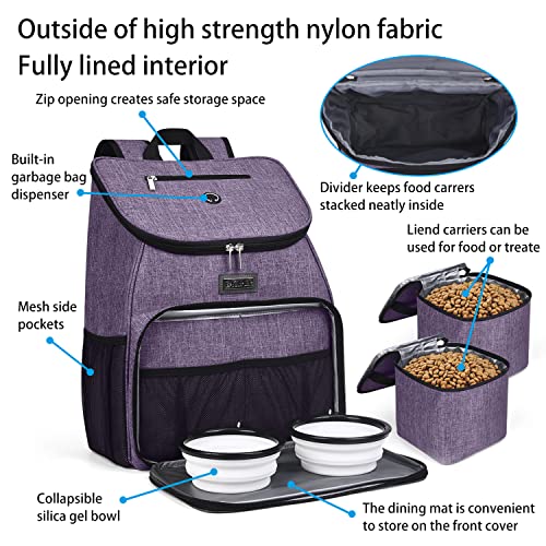 BAGLHER 丨Dog Travel Bag,Airline Approved Pet Supplies Backpack,Dog Travel Backpack with 2 Silicone Collapsible Bowls and… - Image 4