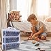 HeIiLan Toy Car Storage Organizer Case for Hot Wheels Car - Double Sided Display Carrying Container Holder for Matchbox Cars, LOL Surprise Dolls, and Shopkins - 48 Compartments(Transparent)