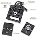 Konsait Black Camera 323 Quick Release Plate with Special Adapter (200PL-14) use for Manfrotto 323(New Version)