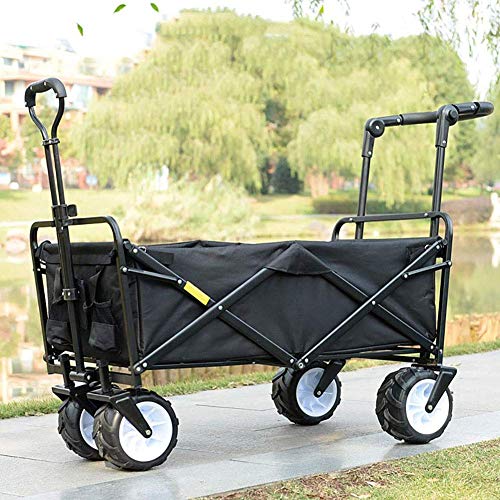 Carretilla plegable para jardín con ruedas giratorias miniatura 1