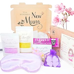 Bellalisia New Mum Pamper Kit, Relaxing New Mum Gifts, Ideal Baby Shower Gifts for Mum. New Mum Hamper Essentials, Pamper Presents for First Time Mummy. Mothers Self Care Spa Box Set to Relax.