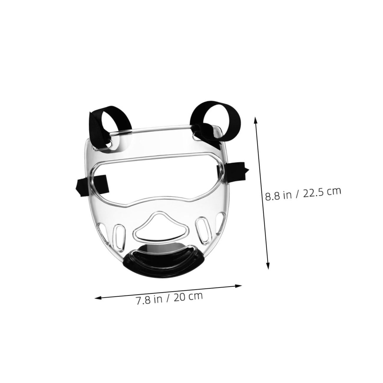 MAGICLULU Maschera Protettiva per Viso da Taekwondo 2 Pezzi Copertura Trasparente Staccabile, Equipaggiamento Protettivo Sportivo per Sparring Karate e Boxe, Leggera e Confortevole