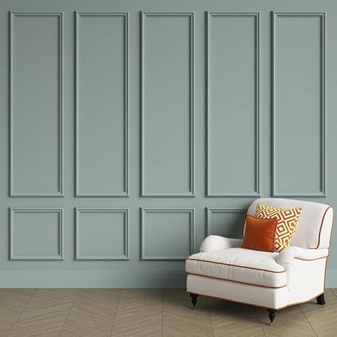 Ready to Assemble Wall molding kit Pieces, All Edges precut, Factory Primed Wall molding Pieces to Make 1 Upper 1 Bottom Frames P-18 Cover