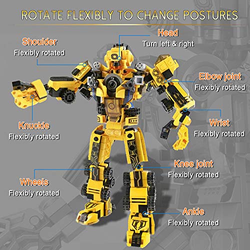 LUKAT Robot Building Toys for 5 6 7 8 9 10 Year Old Boys STEM Learning Toy 25-in-1 Creative Construction Toy Building Bricks Kit Educational Engineering Vehicles Building Block Set Best Gift for Kids