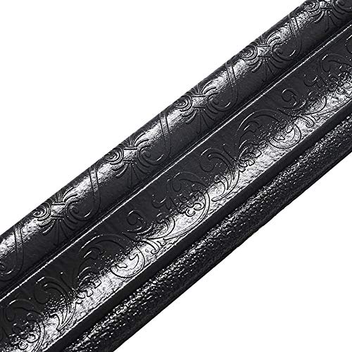 DirkFigge Wall Trim Line Skirting Boards 3D Pattern Sticker PE Self Adhesive Waterproof Strip for Kitchen Bathroom Baseboard, TV Background Wall Door Frame(2.3m/Roll) DirkFigge Wall Trim Line Skirting Boards 3D Pattern Sticker PE Self Adhesive Waterproof Strip for Kitchen Bathroom Baseboard, TV Background Wall Door Frame(2.3m/Roll)