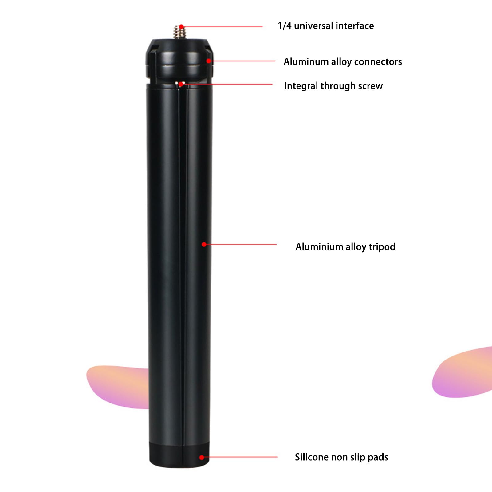 Mini Tripod With 1/4" Screw, Lightweight Camping Lamp Holder Phone