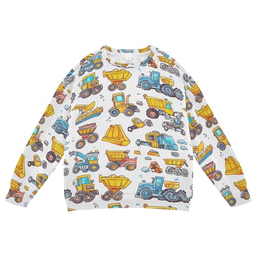 JUNZAN Construction Vehicles Little Kids Sweatshirt Hoodie Fleece Hoodies for Girls Party 4T