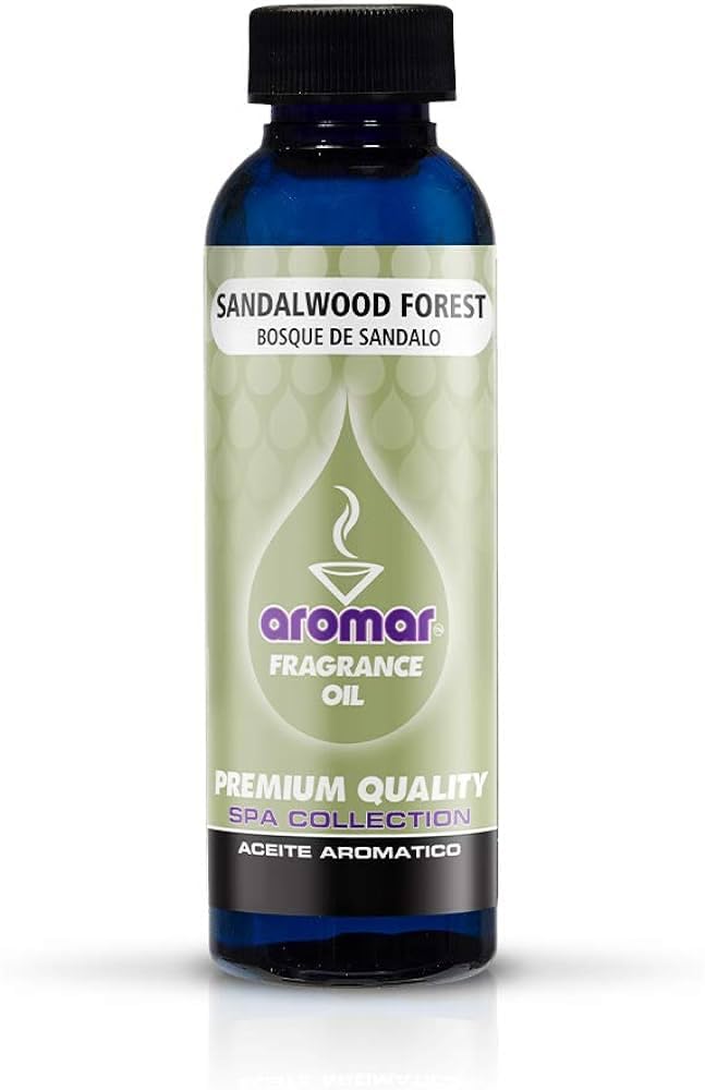 AROMAR Premium Fragrance Oil, Sandalwood Forest Scent, 2oz. Bottle