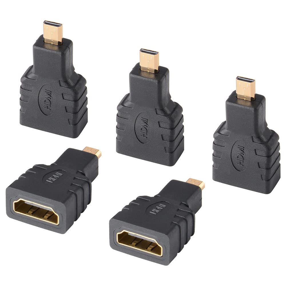 MANHATTAN Adattatore HDMI A Femmina / Micro D Maschio Angolato Nero 15748224 - Foto 3