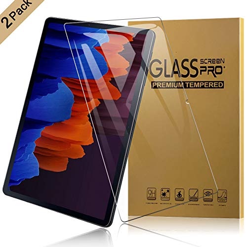 Topace - Protector de pantalla para Samsung Galaxy Tab S7 (2 unidades, ultra-HD, cristal de dureza ultrafuerte, sin burbujas, antiarañazos, antiaceite, cristal templado para Samsung Galaxy Tab S7