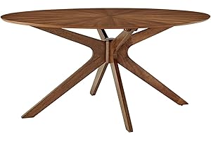 Walnut Crossroads 63" Oval Kitchen Table