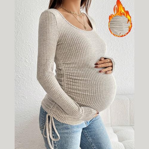 Chemisier de maternité extensible plissé anti-compression pour la grossesse - 3
